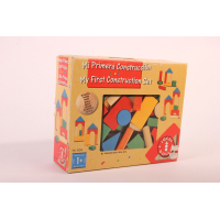 Houten blokken gekleurd